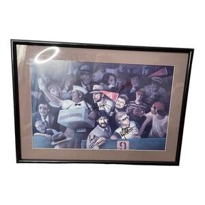 Custom Made Band ‘Alabama’ With Original Signatures Picture Frame Poster Vintage